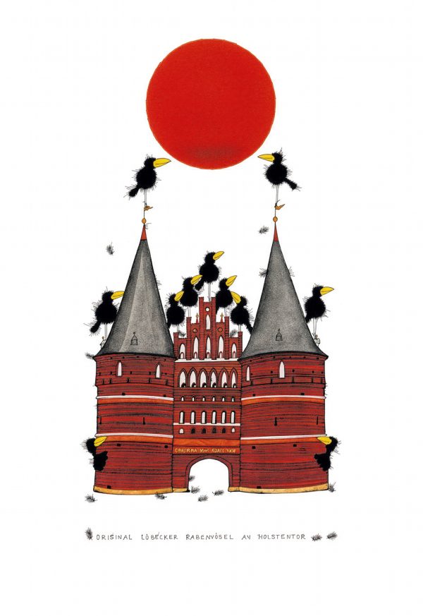 KD-906_ORIGINAL-LÜBECKER-RABENVÖGEL-AM-HOLSTENTOR