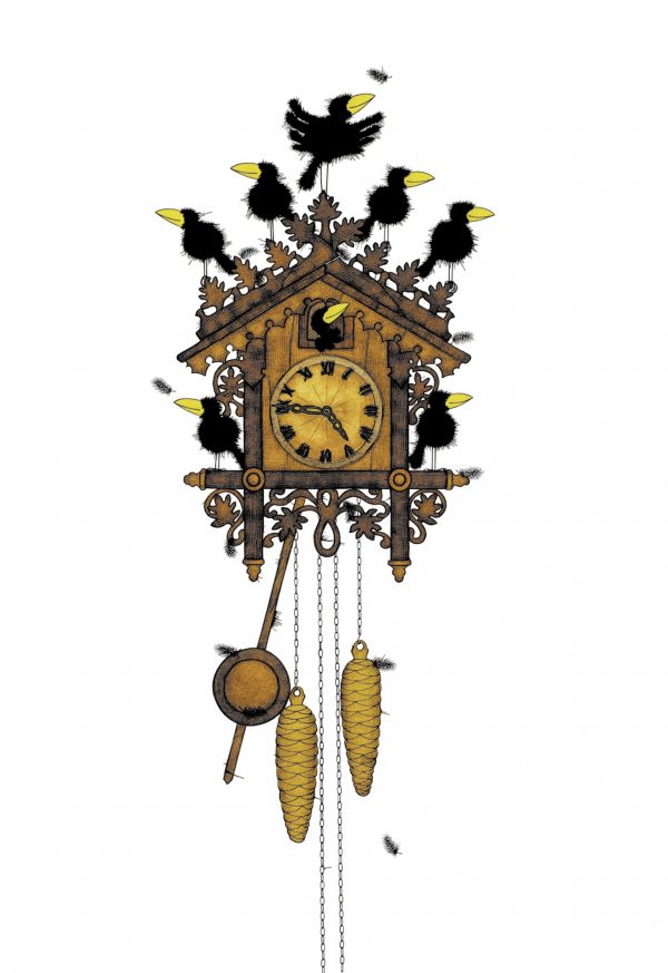 KD-927-Rabenuhr